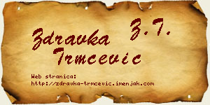 Zdravka Trmčević vizit kartica